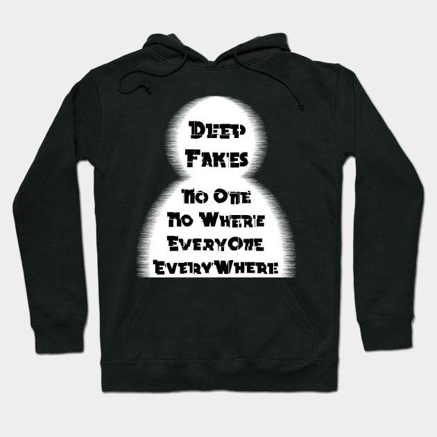 Deepfakes | Artificial Intelligence Fake News White Hoodie by aRtVerse